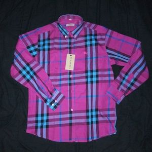 Burberry button up. Please read description
